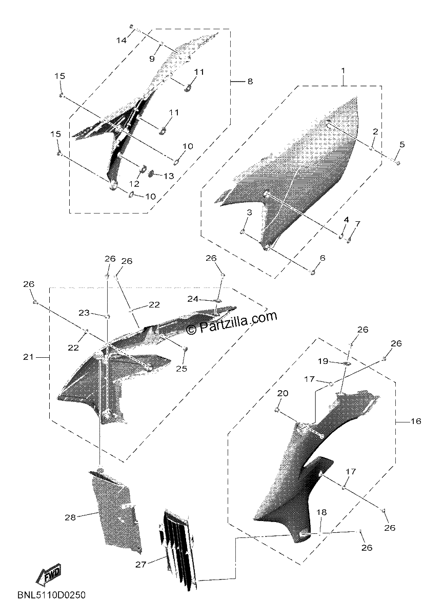 Diagrama de SIDE COVER
