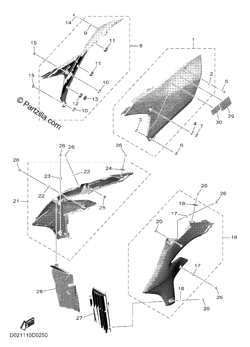 Diagrama de SIDE COVER