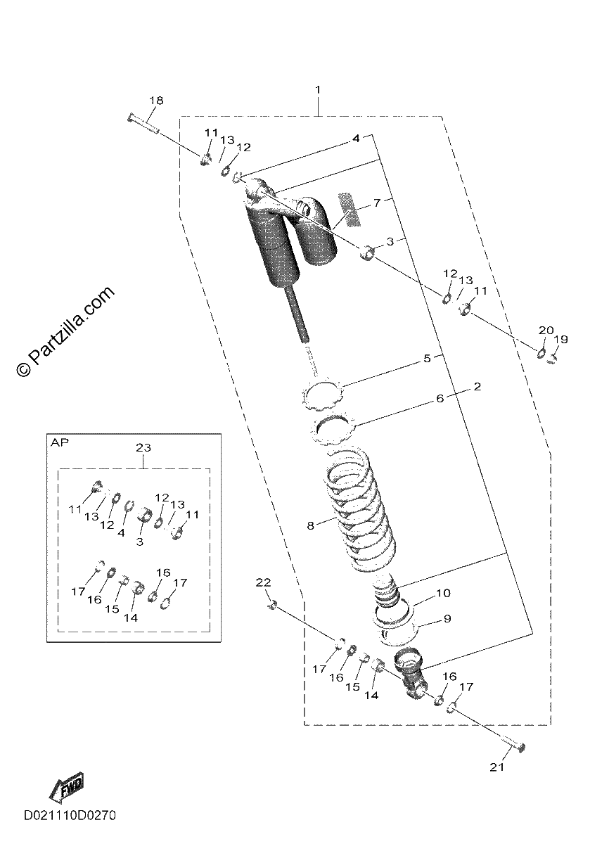 Diagrama de REAR SUSPENSION
