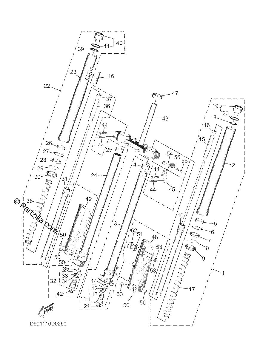 Diagrama de FRONT FORK