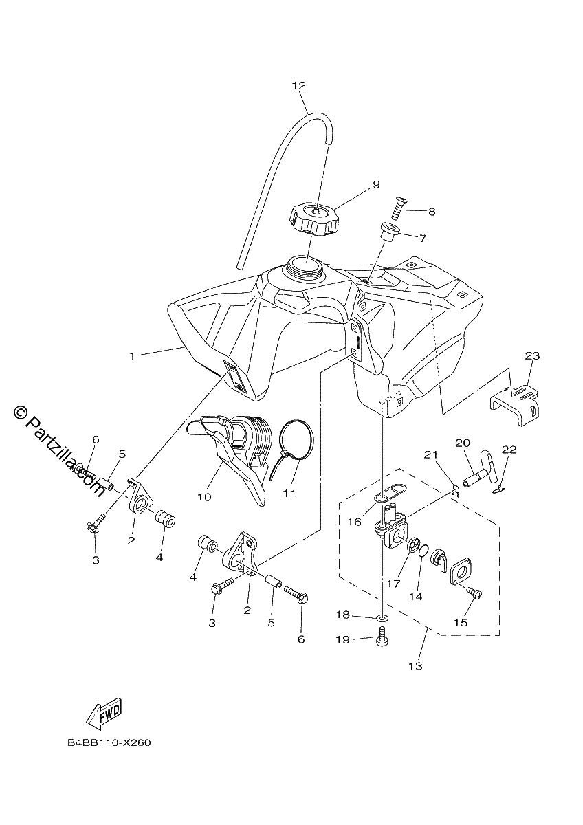 Diagrama de FUEL TANK