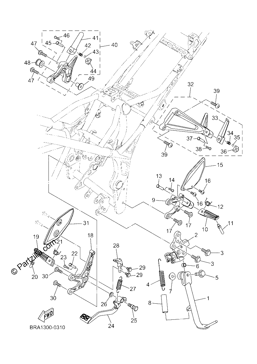 Diagrama de STAND FOOTREST