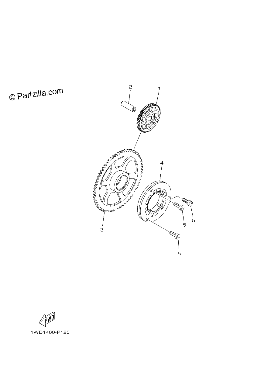 Diagrama de STARTER CLUTCH