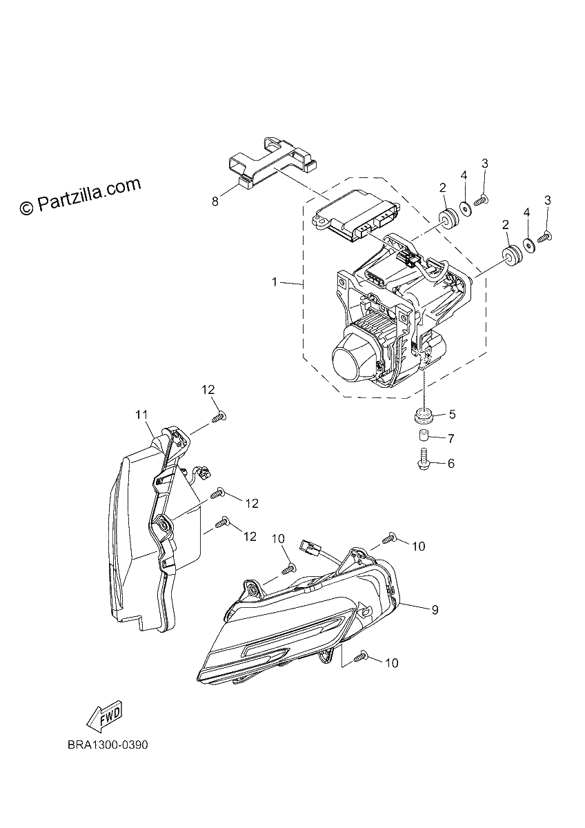 Diagrama de HEADLIGHT