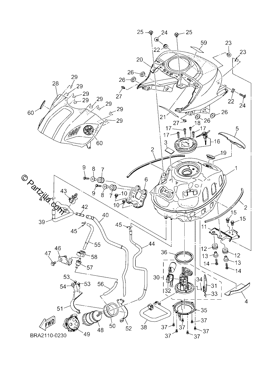 Diagrama de FUEL TANK