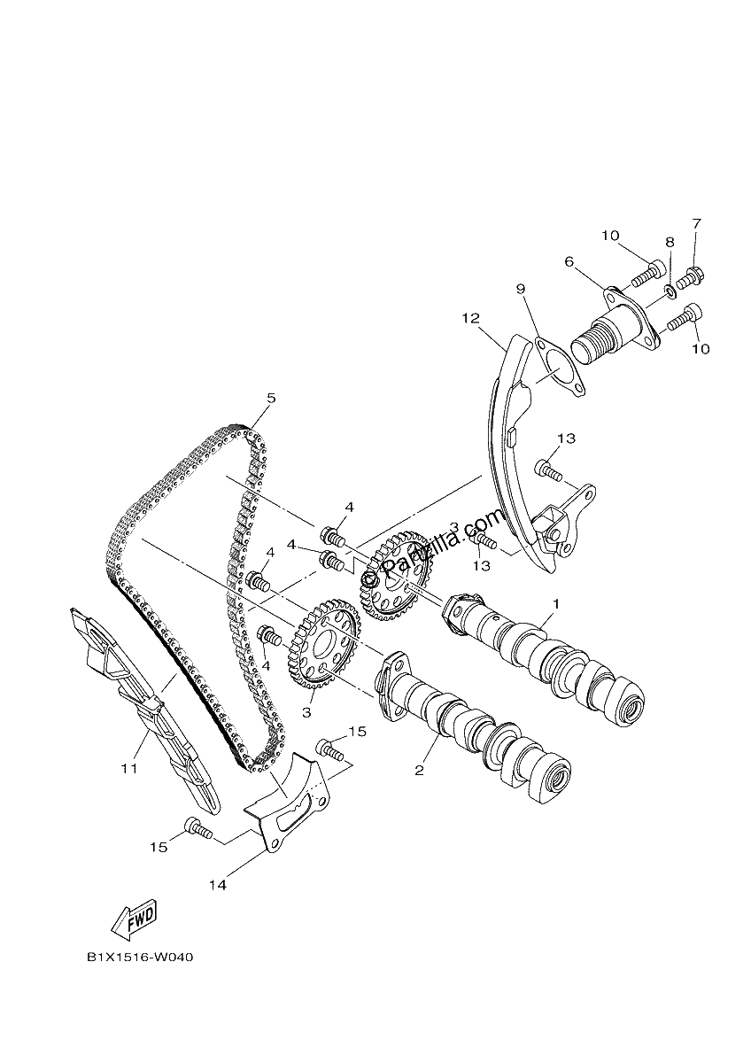 Diagrama de CAMSHAFT CHAIN