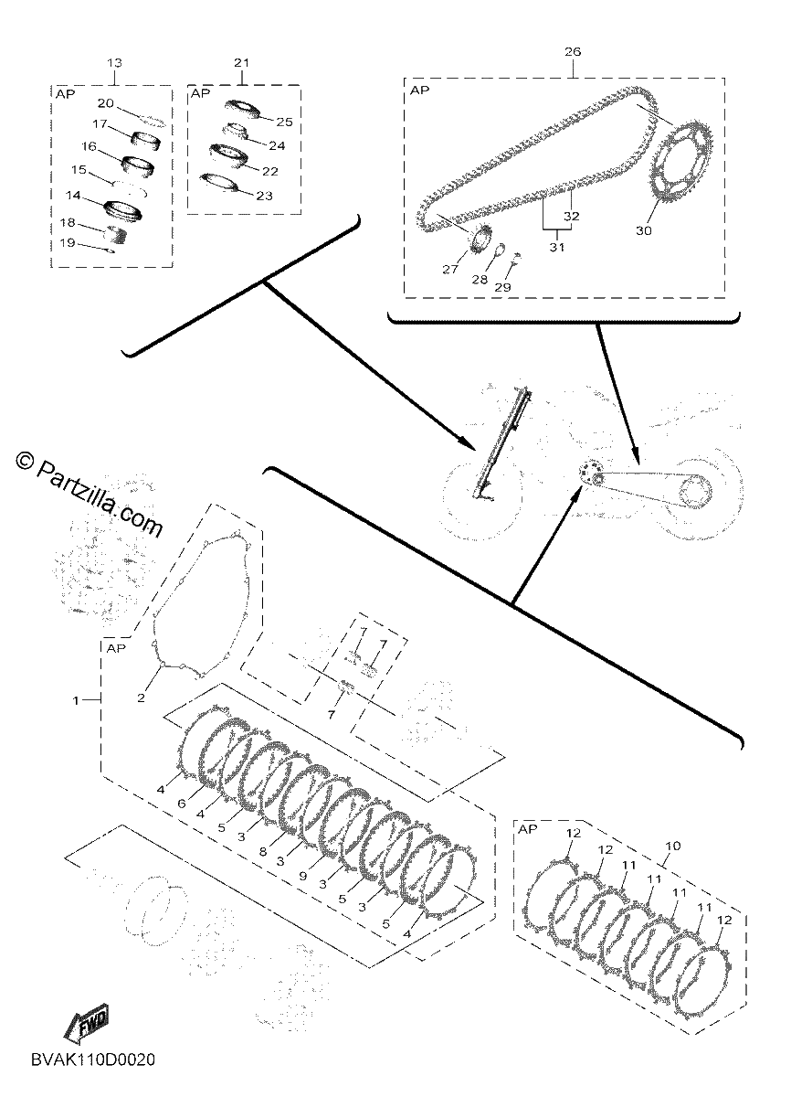 Diagrama de 2 MAINTENANCE PARTS KIT