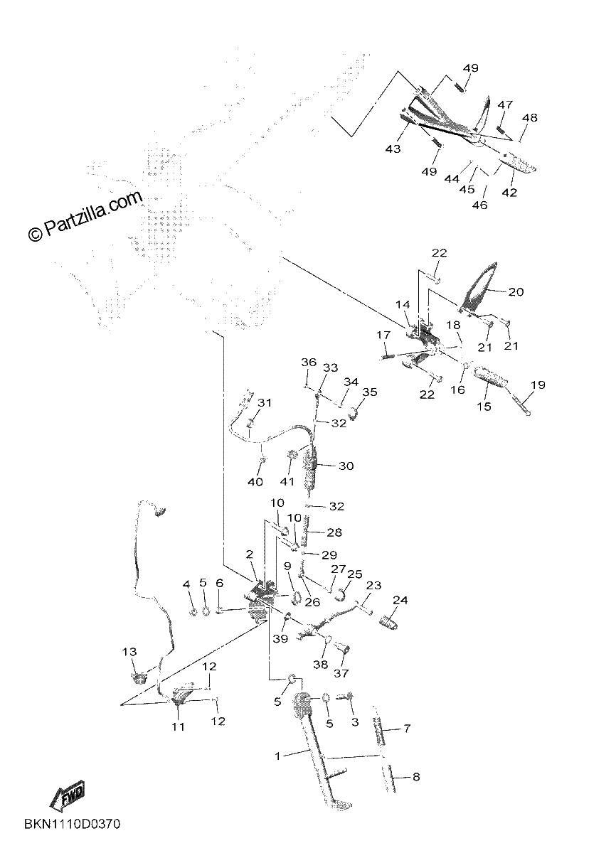 Diagrama de STAND FOOTREST