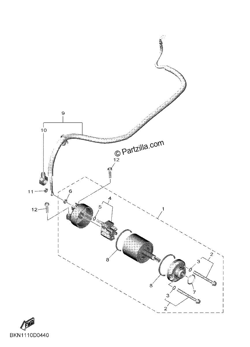 Diagrama de STARTING MOTOR