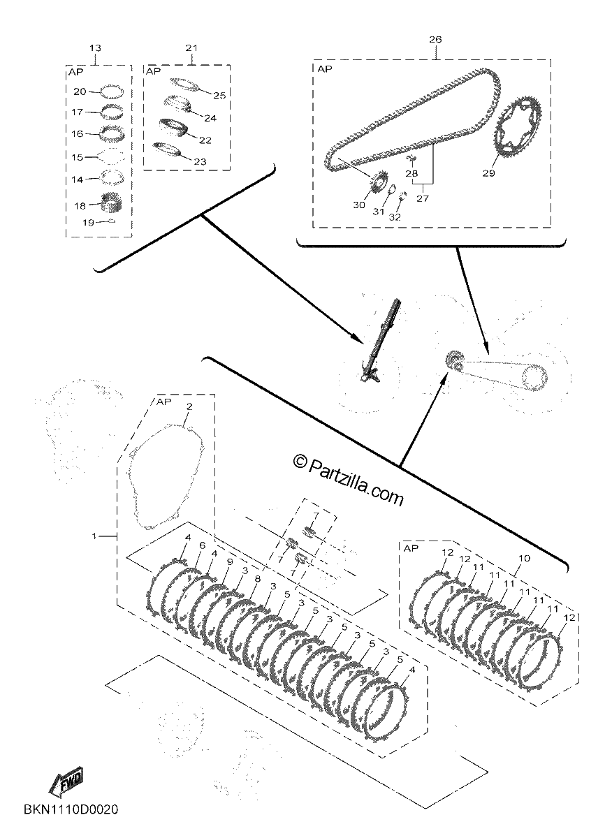 Diagrama de 2 MAINTENANCE PARTS KIT