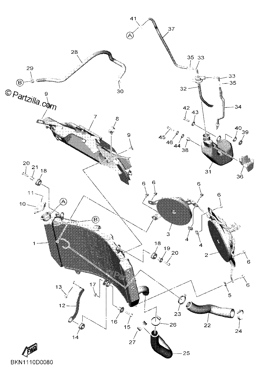 Diagrama de RADIATOR HOSE