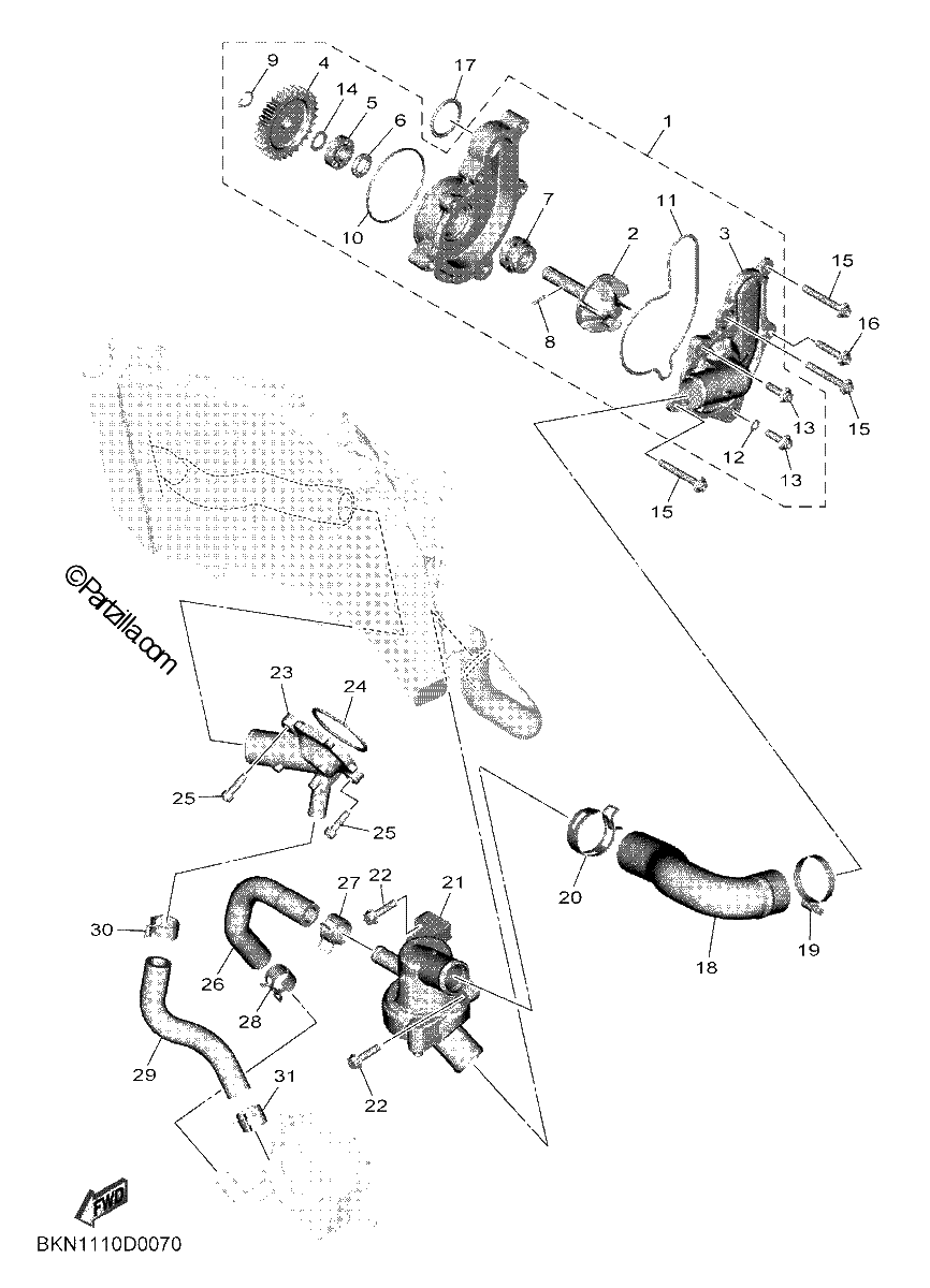 Diagrama de WATER PUMP