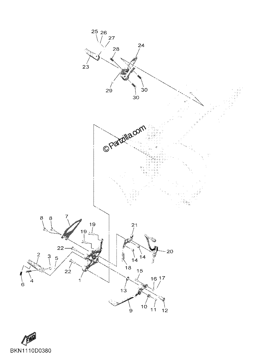 Diagrama de STAND FOOTREST 2