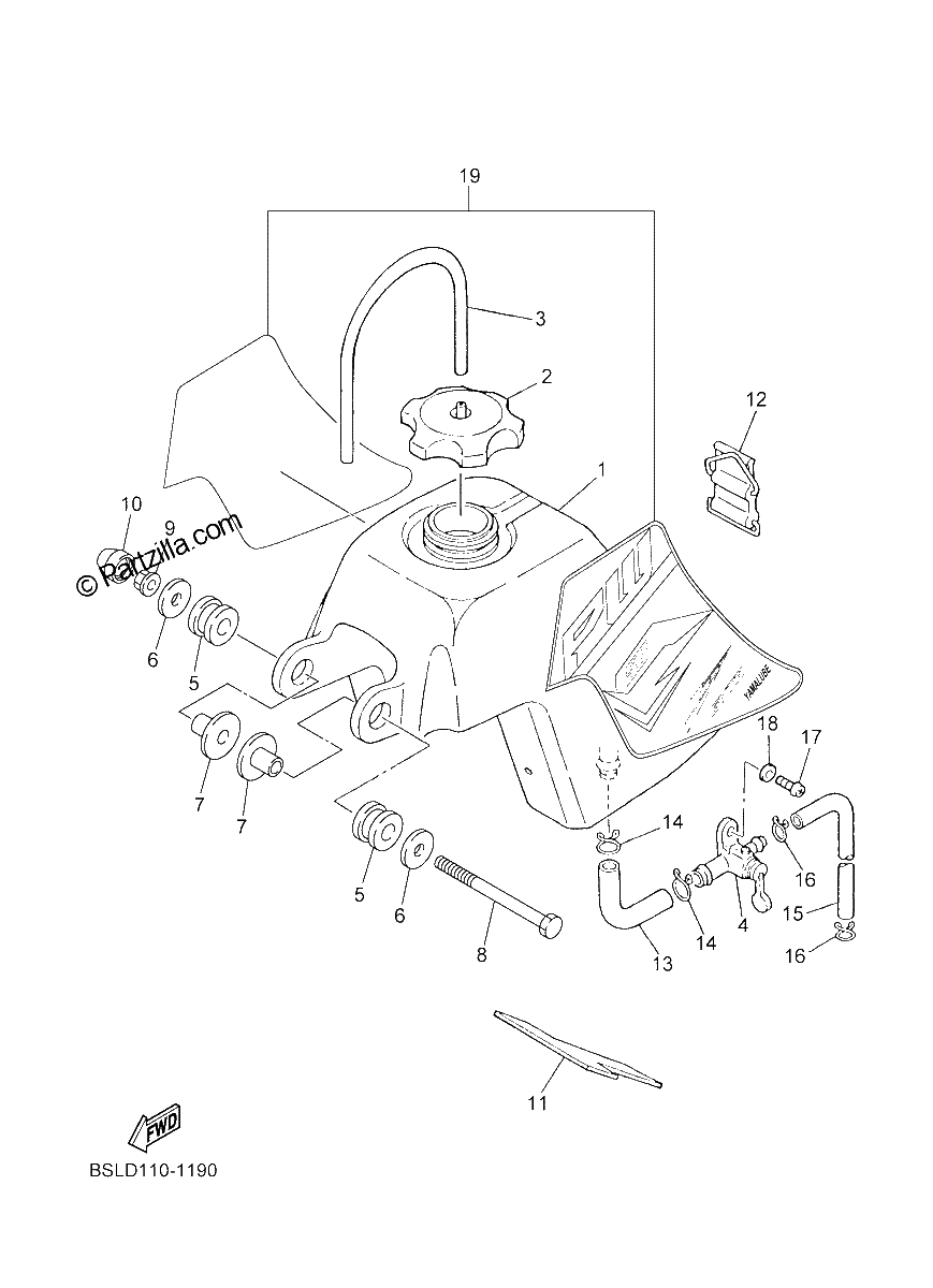 Diagrama de FUEL TANK