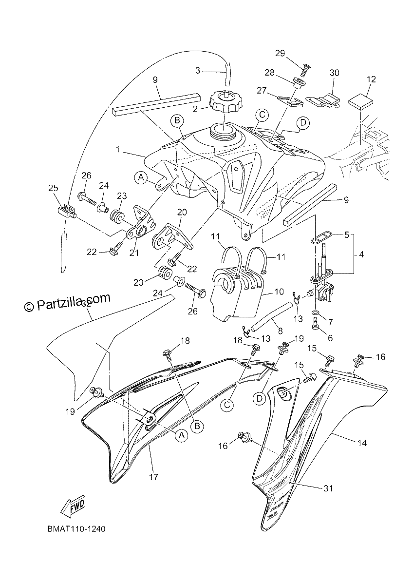 Diagrama de FUEL TANK