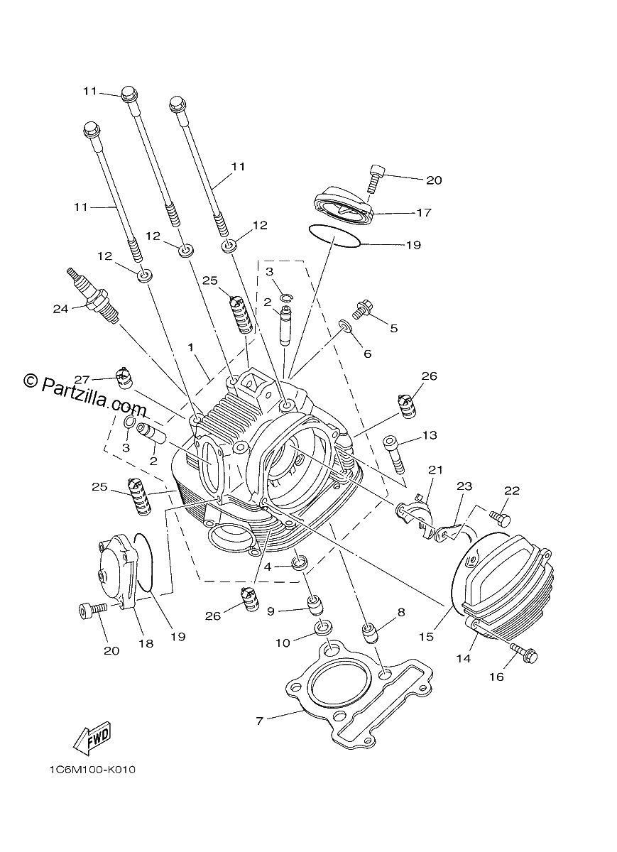 Diagrama de CYLINDER HEAD