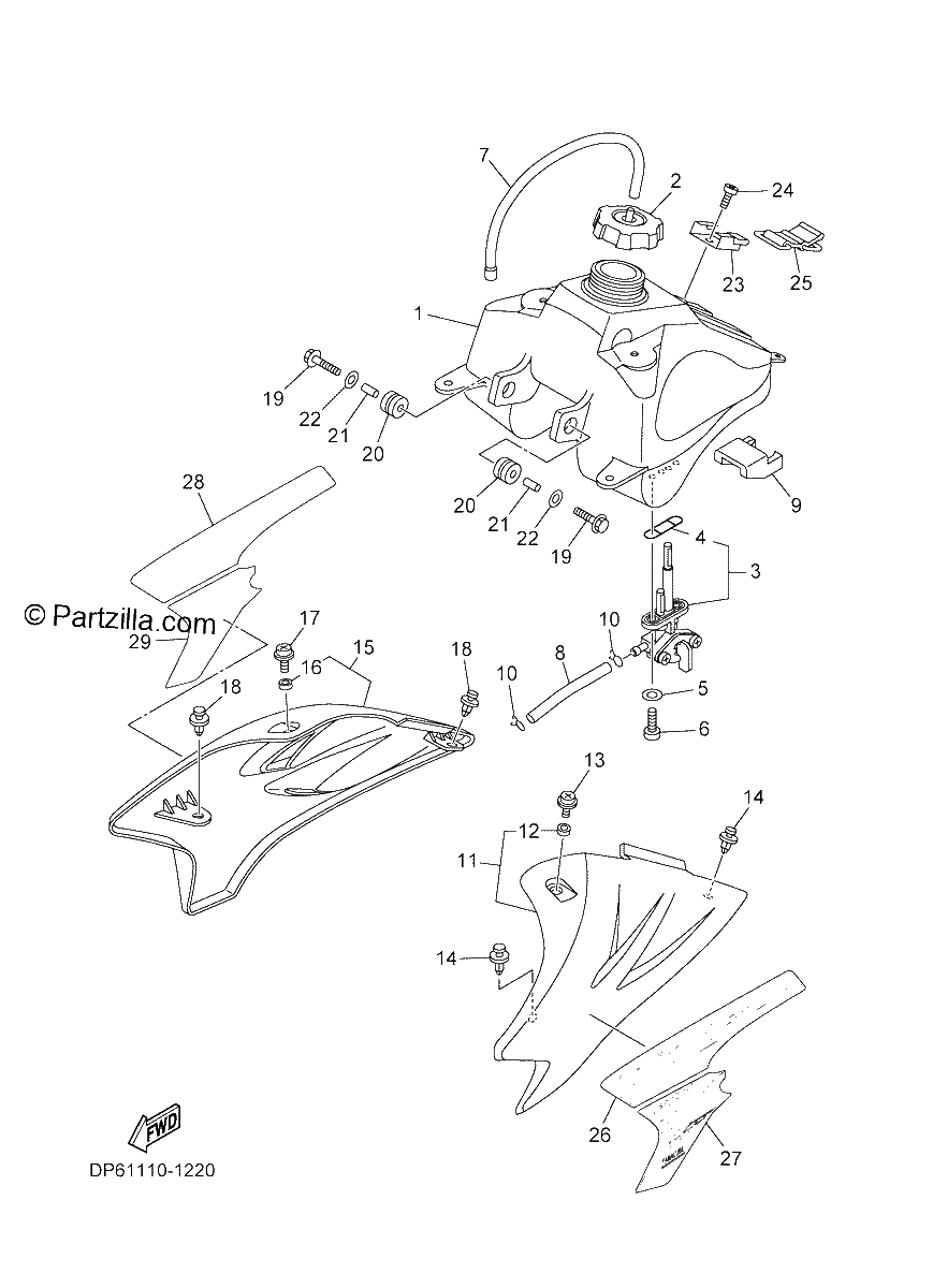 Diagrama de FUEL TANK