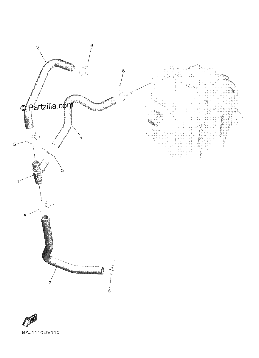 Diagrama de AIR INDUCTION SYSTEM