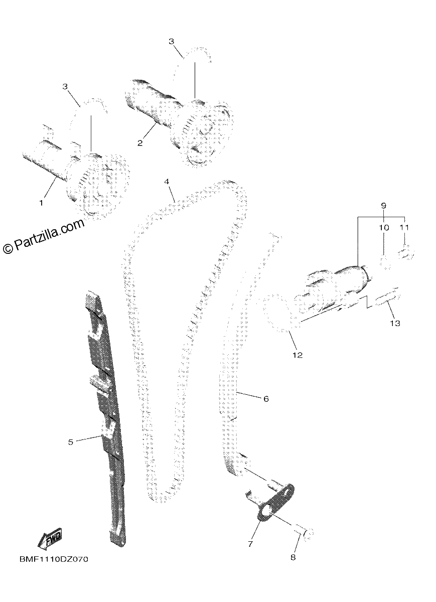 Diagrama de CAMSHAFT CHAIN