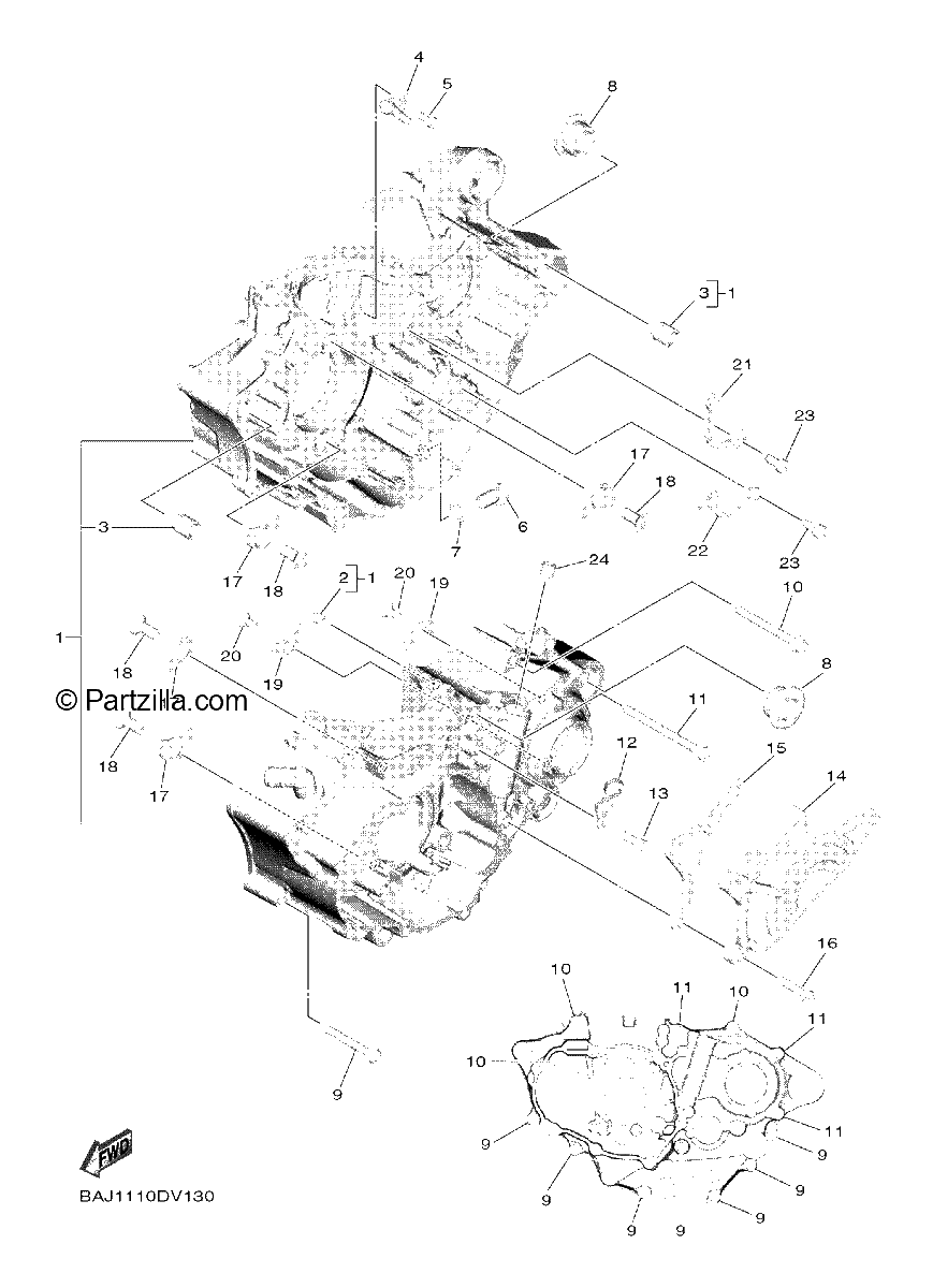 Diagrama de CRANKCASE