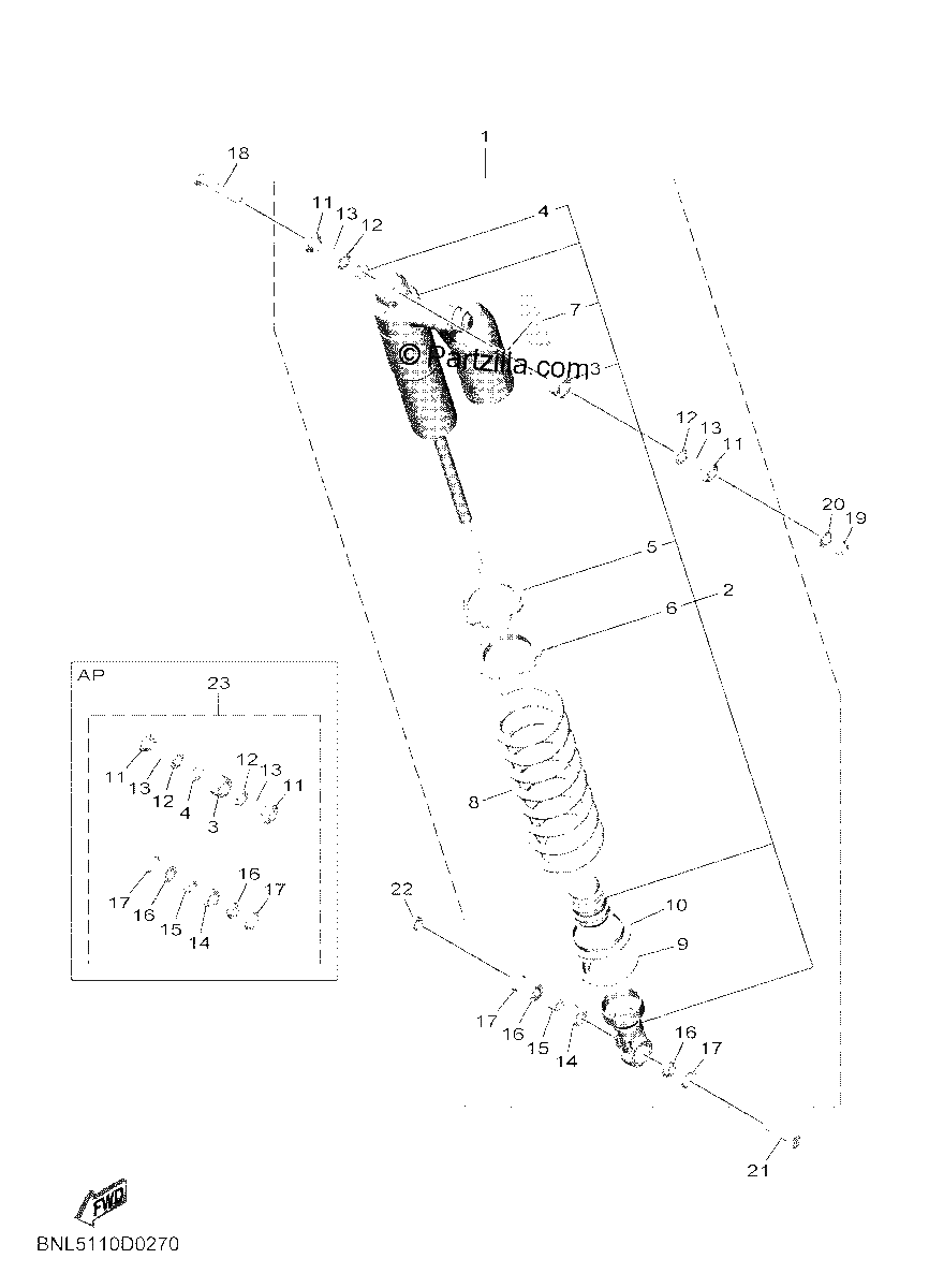 Diagrama de REAR SUSPENSION