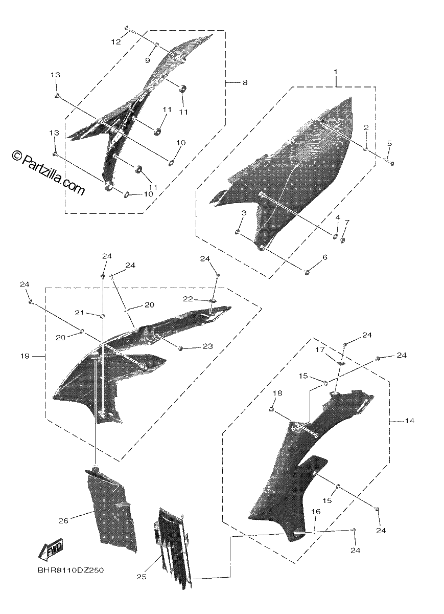 Diagrama de SIDE COVER