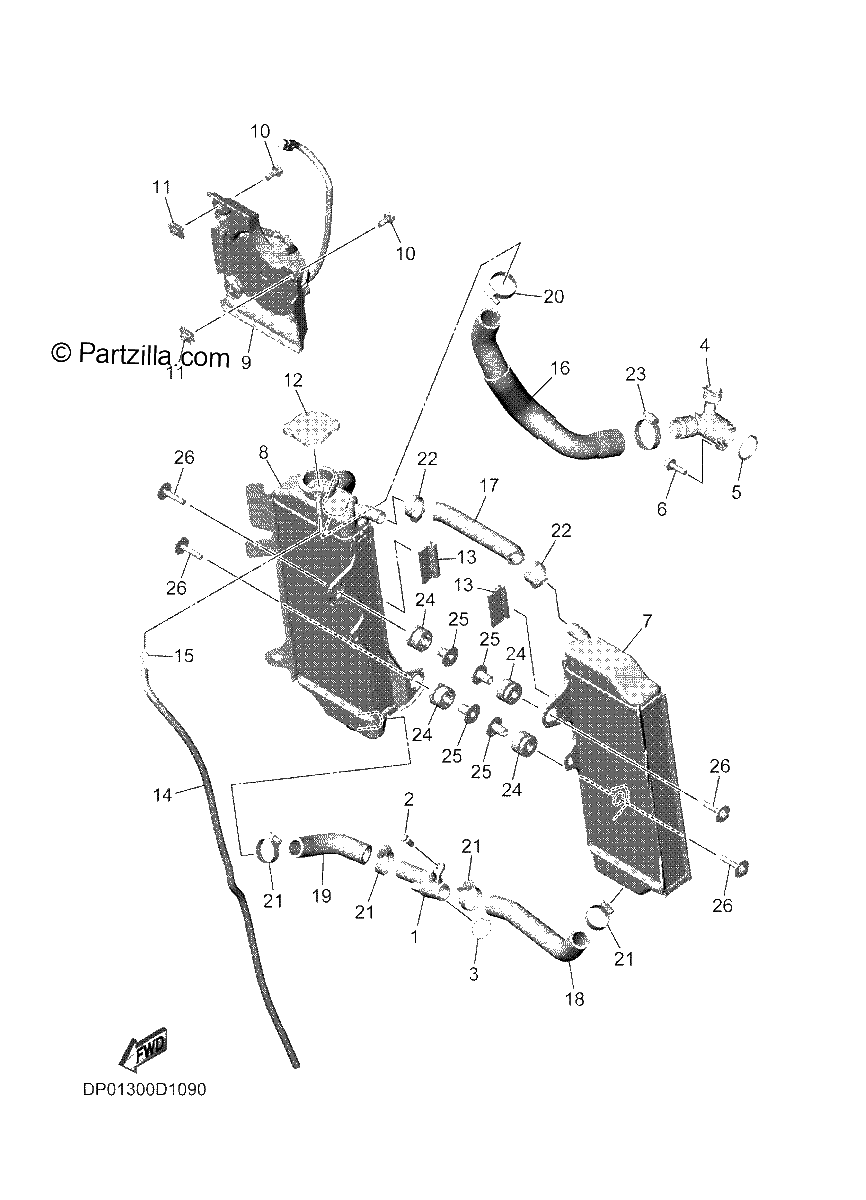 Diagrama de RADIATOR HOSE