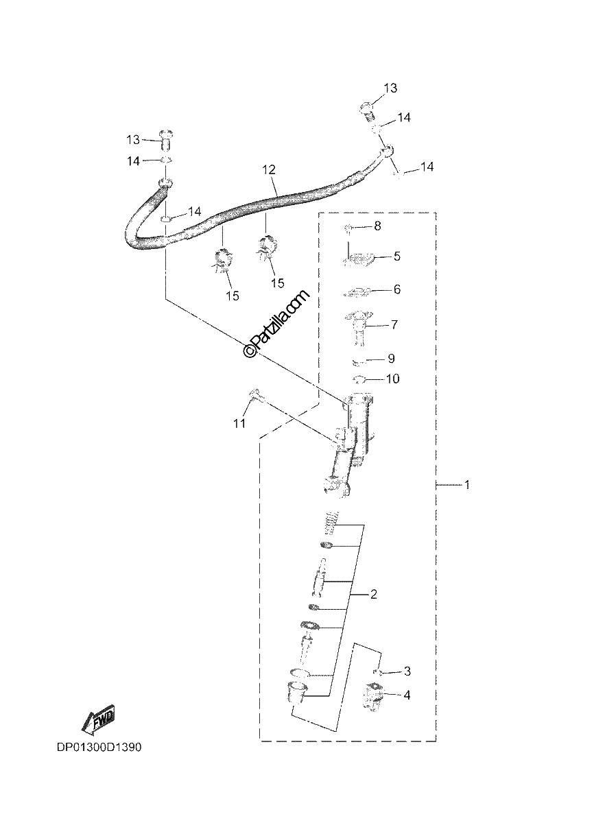 Diagrama de REAR MASTER CYLINDER