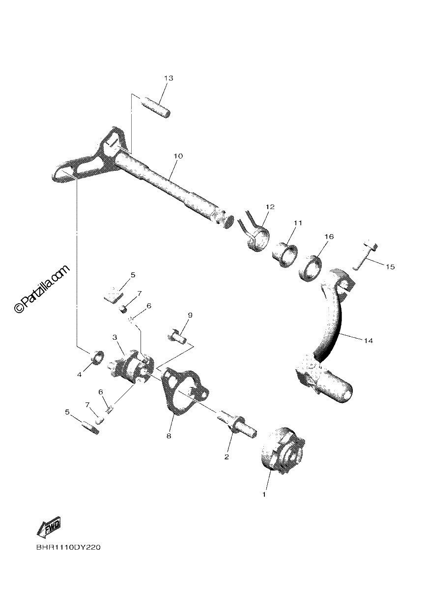 Diagrama de SHIFT SHAFT