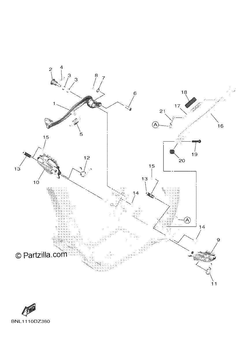 Diagrama de STAND FOOTREST
