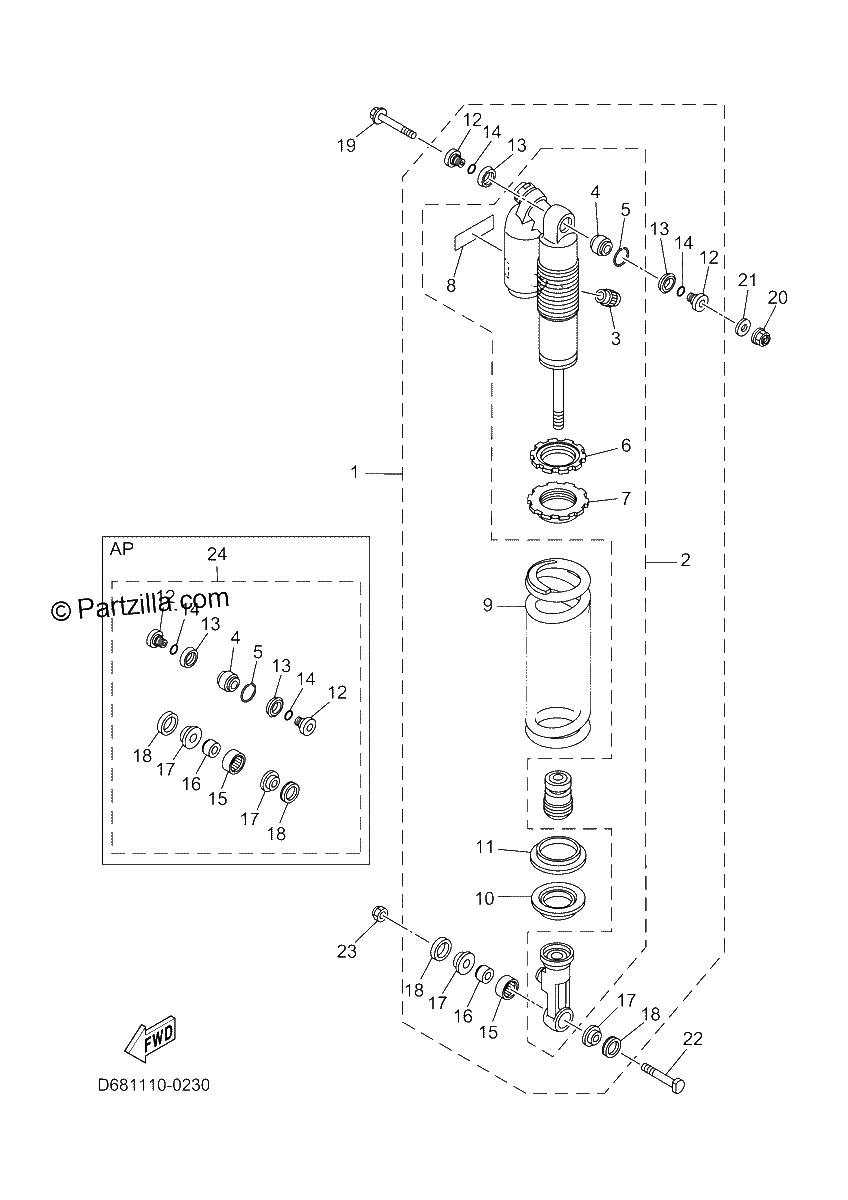 Diagrama de REAR SUSPENSION