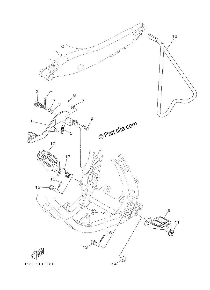 Diagrama de STAND FOOTREST