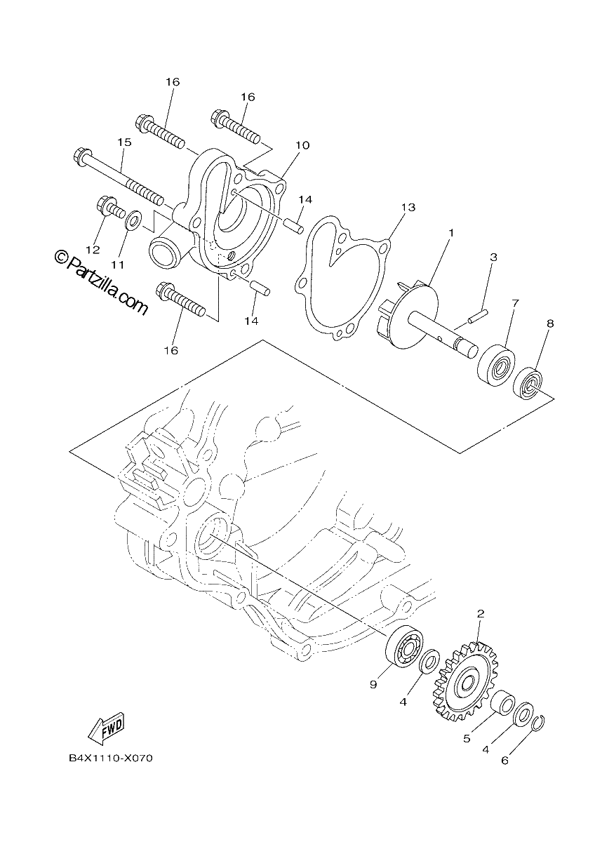 Diagrama de WATER PUMP