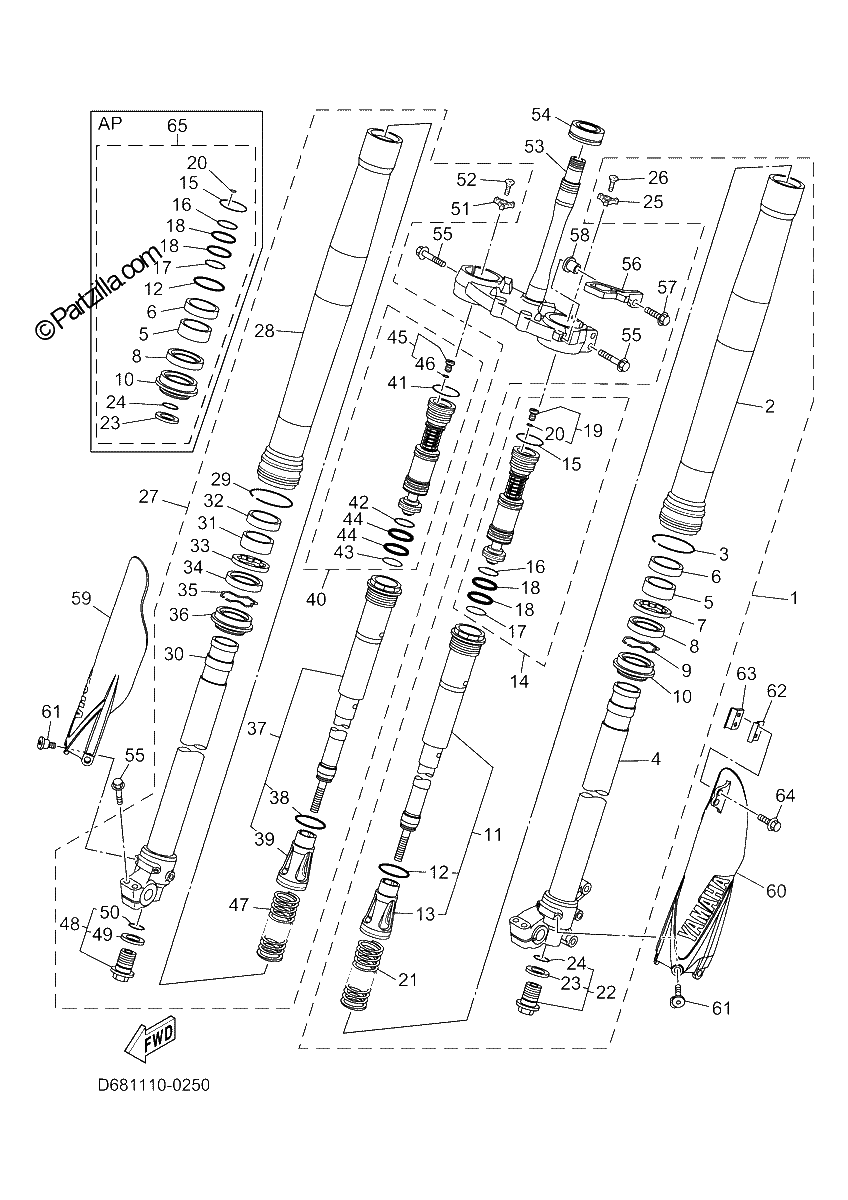 Diagrama de FRONT FORK