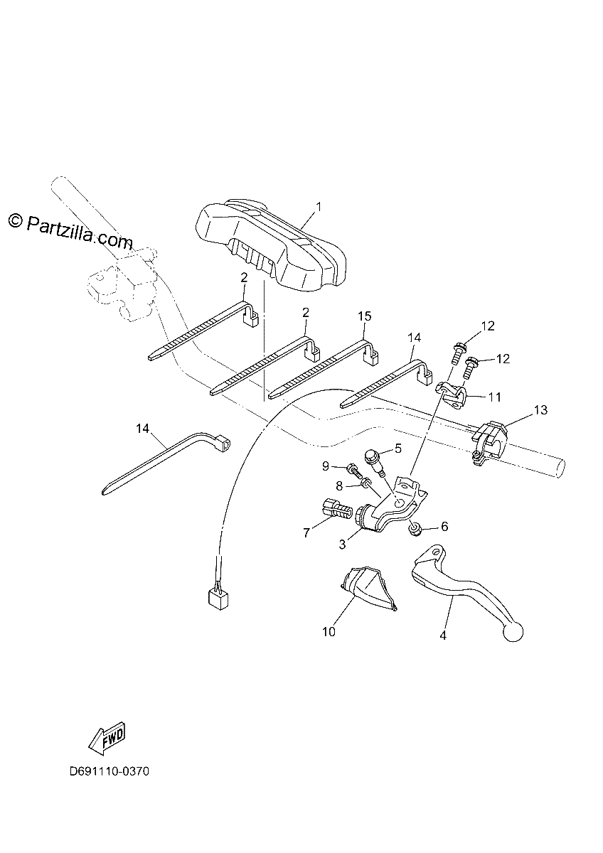Diagrama de HANDLE SWITCH LEVER