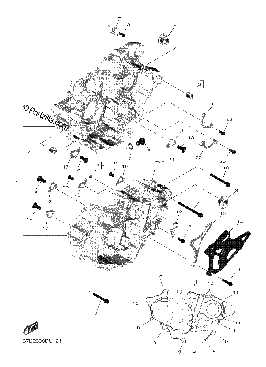 Diagrama de CRANKCASE