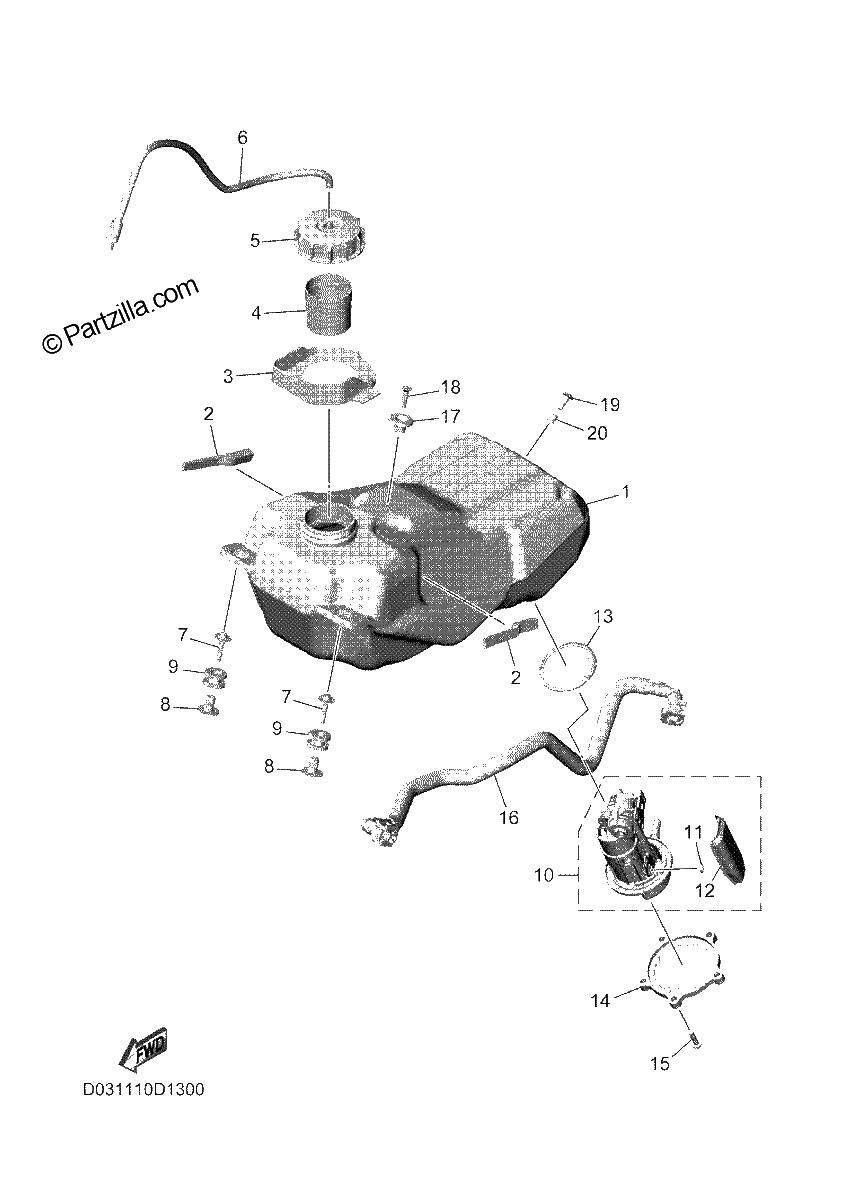 Diagrama de FUEL TANK