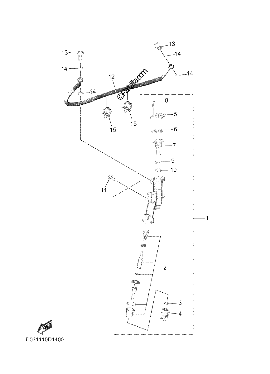 Diagrama de REAR MASTER CYLINDER