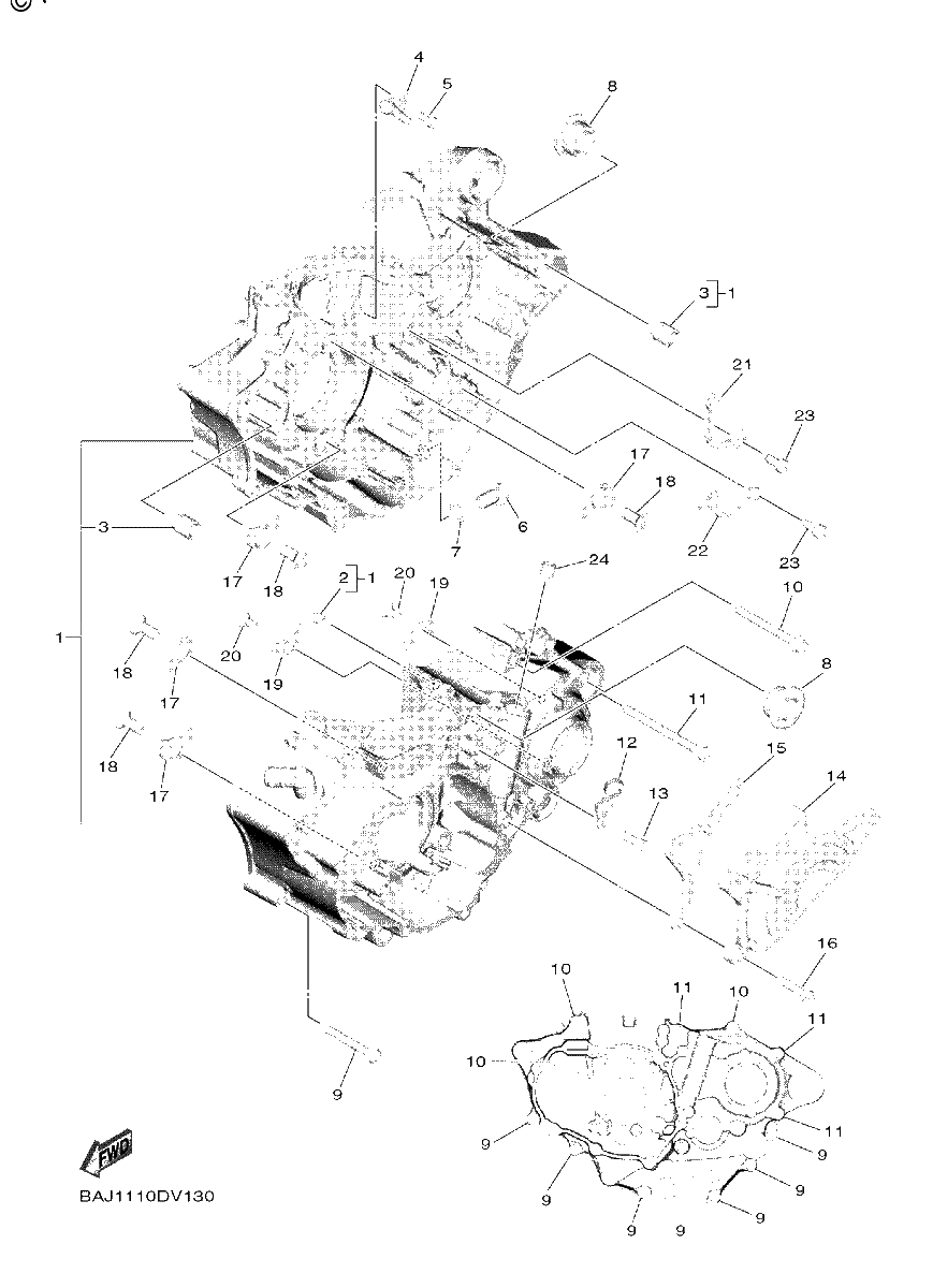 Diagrama de CRANKCASE