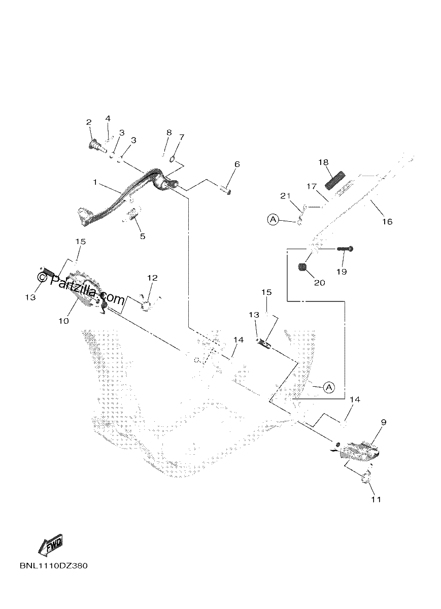 Diagrama de STAND FOOTREST