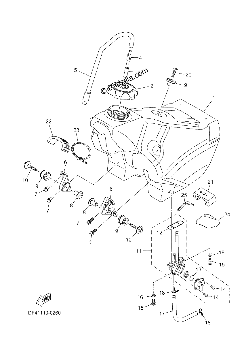 Diagrama de FUEL TANK