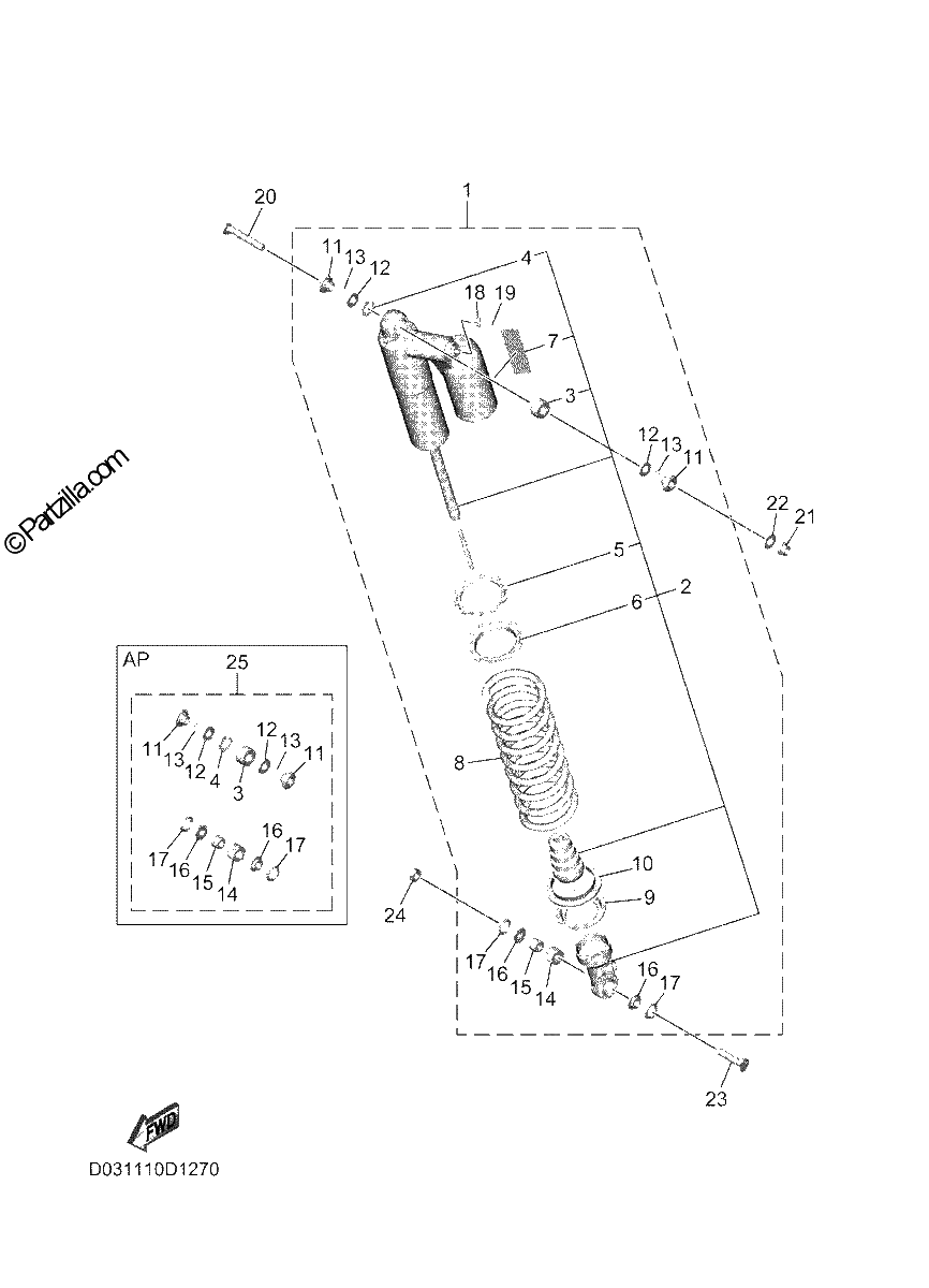 Diagrama de REAR SUSPENSION