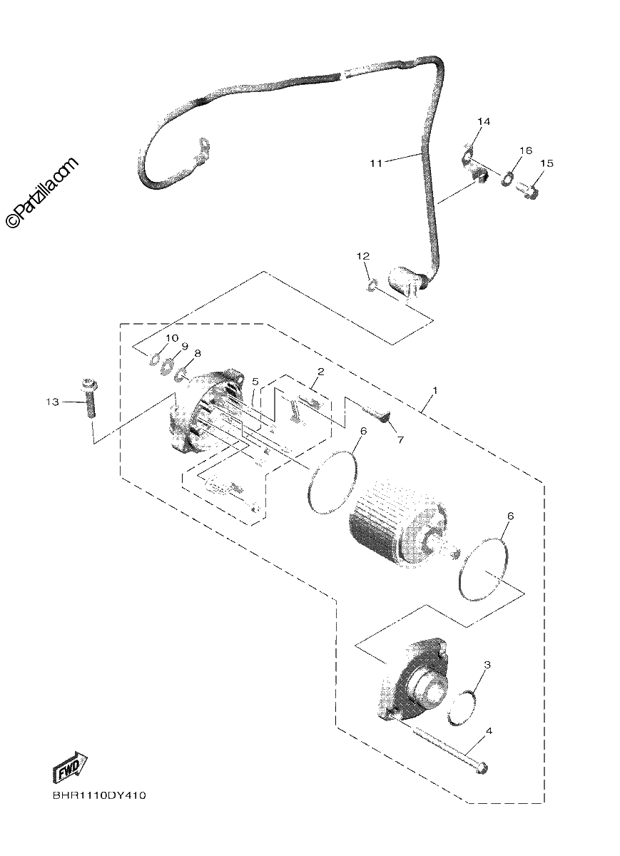 Diagrama de STARTING MOTOR