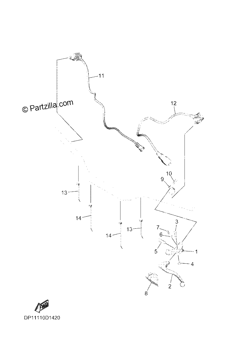 Diagrama de HANDLE SWITCH LEVER