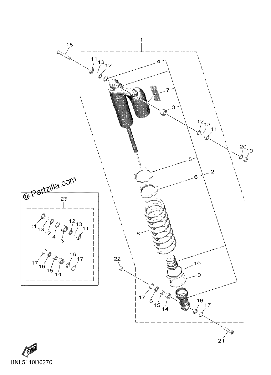 Diagrama de REAR SUSPENSION