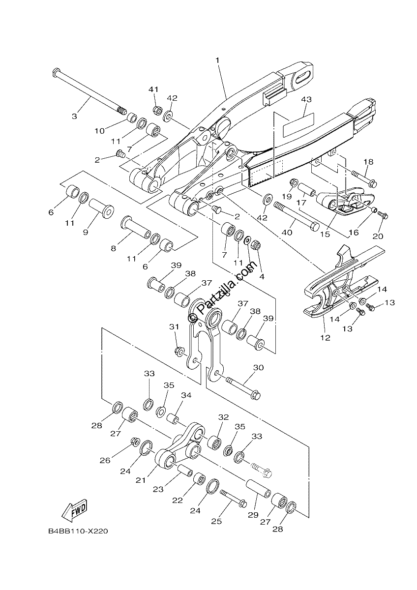 Diagrama de REAR ARM
